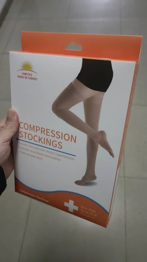 Varicose compression stockings